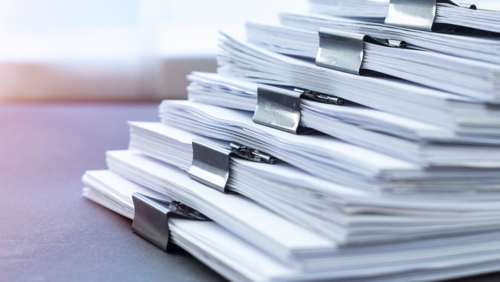 Stack of documents